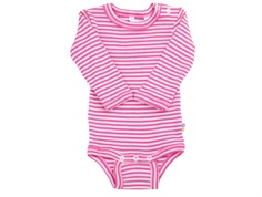Joha bodysuit pink stripes merino wool/silk